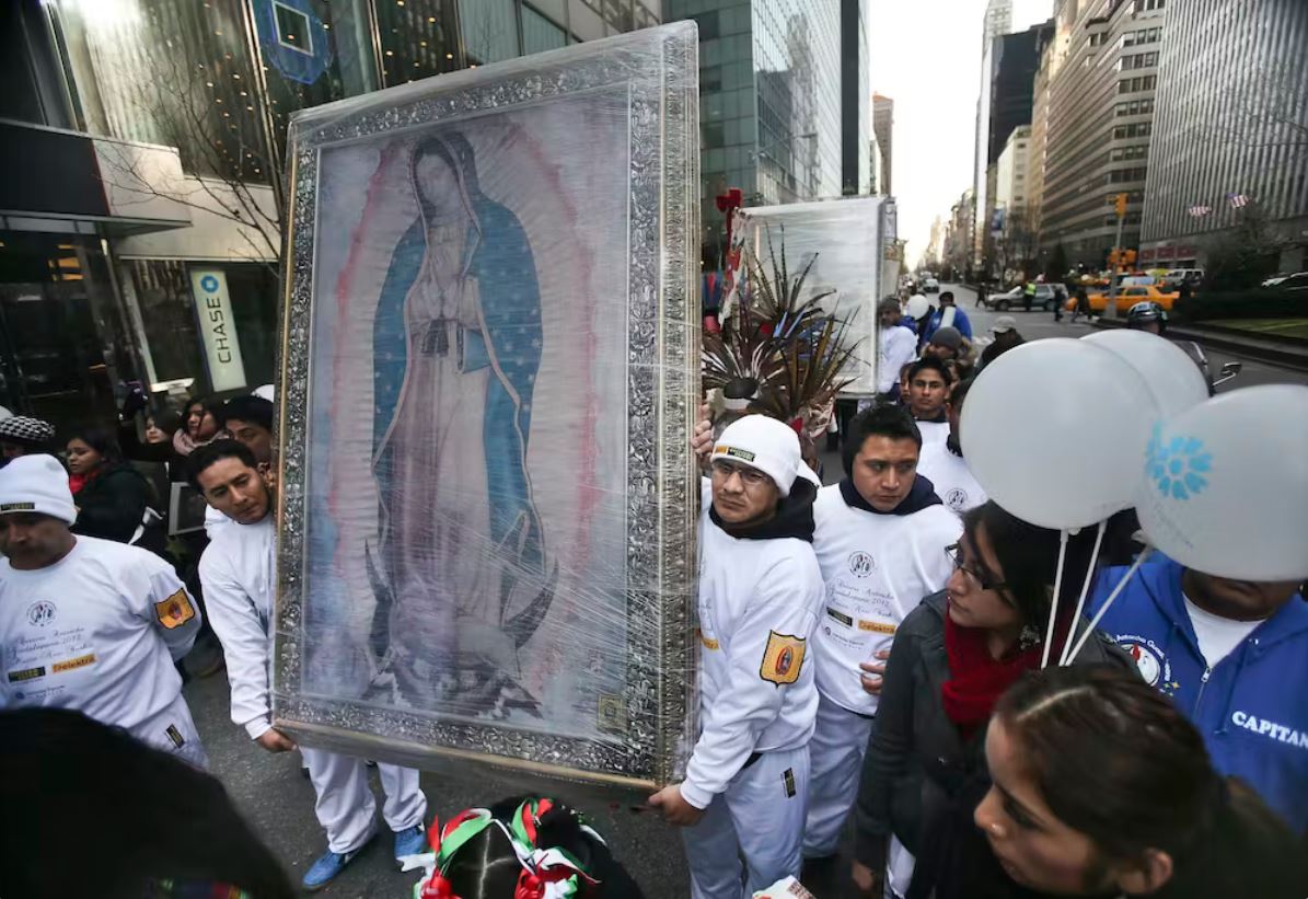 painting of the Virgen de Guadalupe 