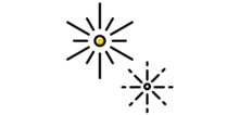 icon depicting fireworks