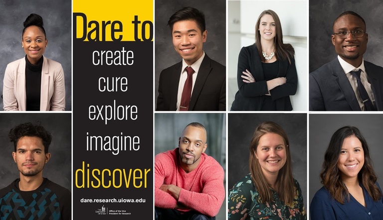 student researchers Dare to Discover banner campaign preview