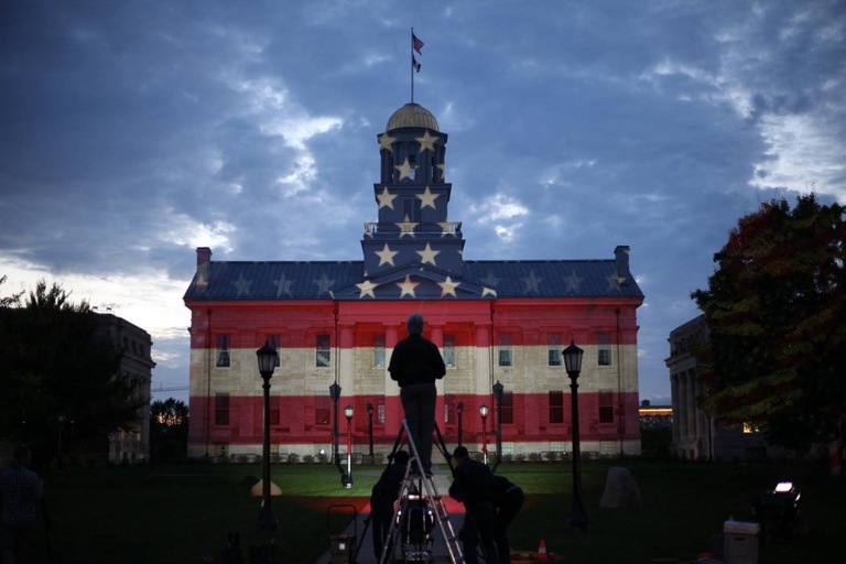 Old Capitol light show Old Capitol
