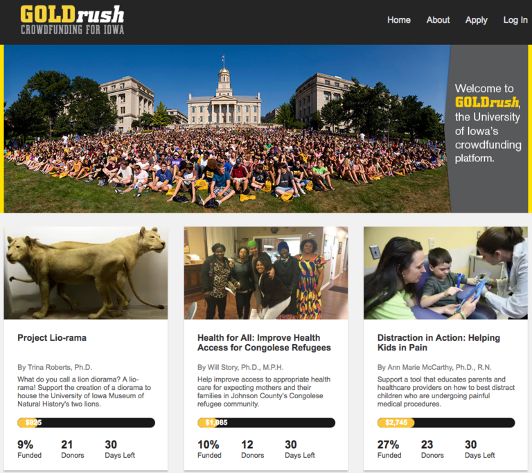 GOLDrush website GOLDrush website
