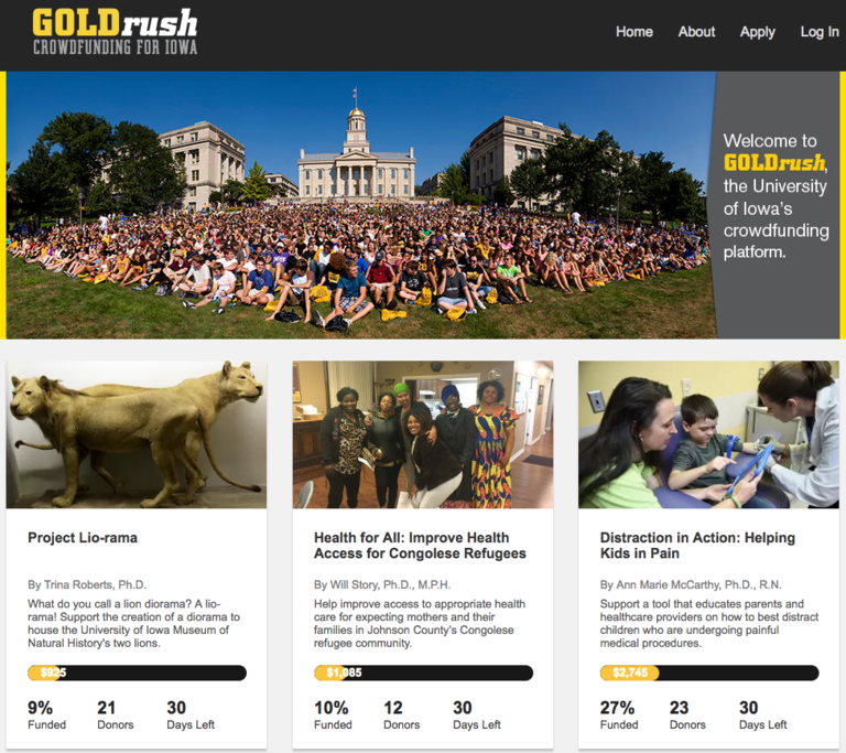 GOLDrush website