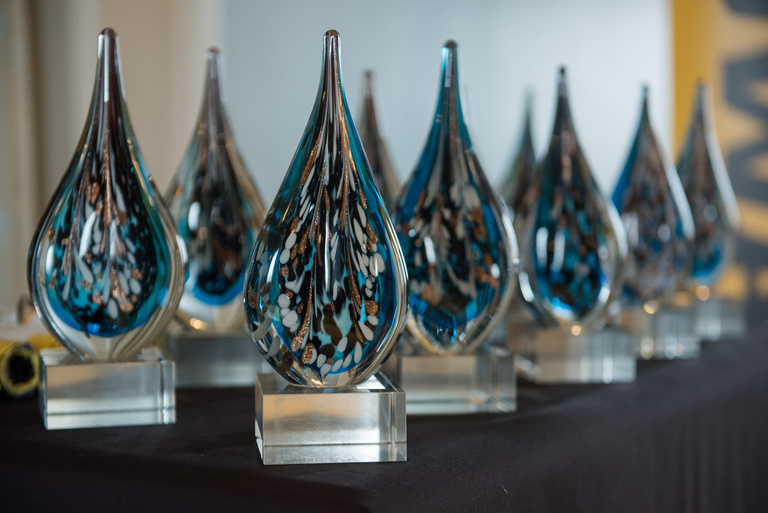 Glass trophies