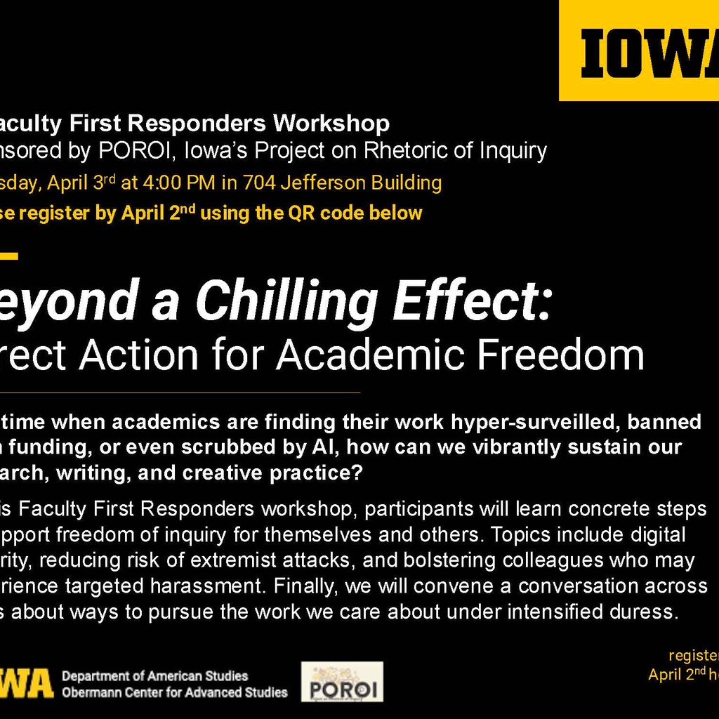 Beyond a Chilling Effect: Direct Action for Academic Freedom promotional image