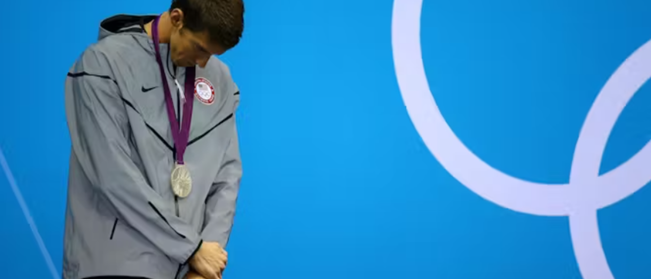 Silver medalist Michael Phelps