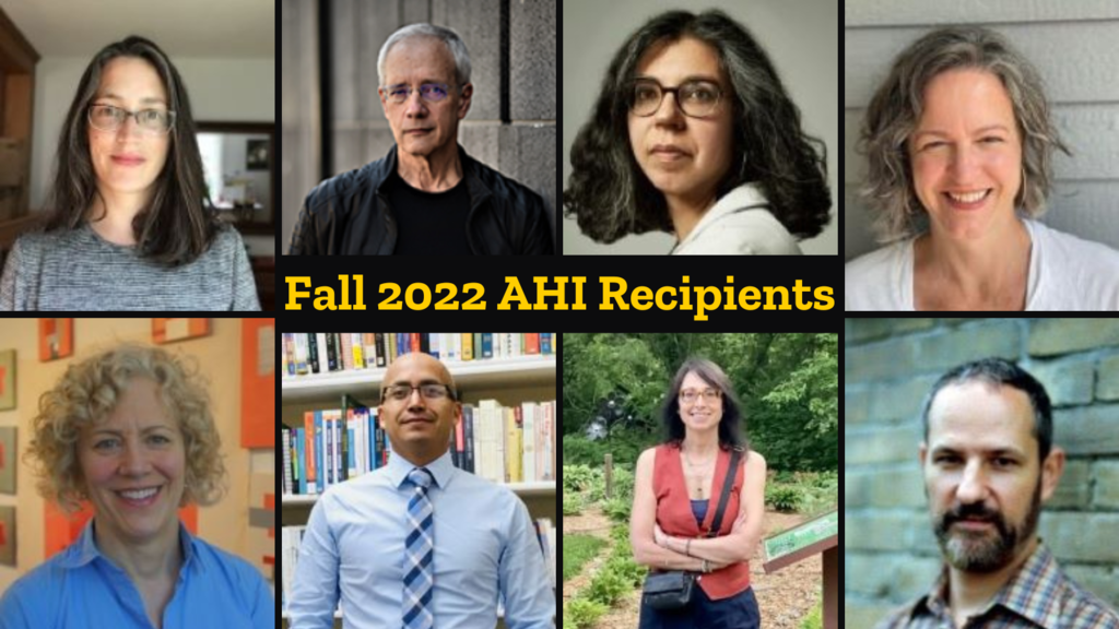 Collage of Fall 2022 AHI Recipients