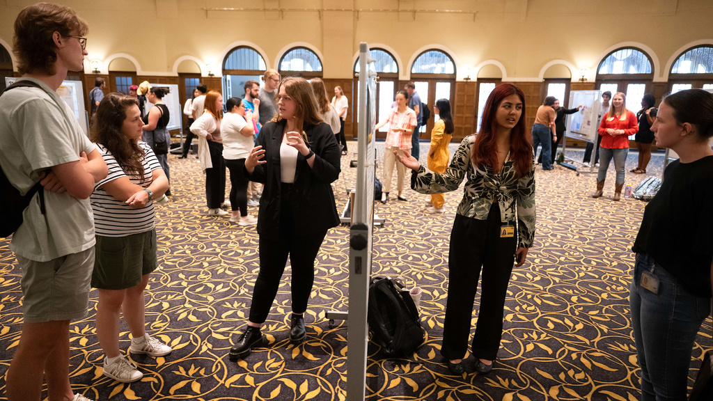 Researchers present during the Summer Undergraduate Research Conference